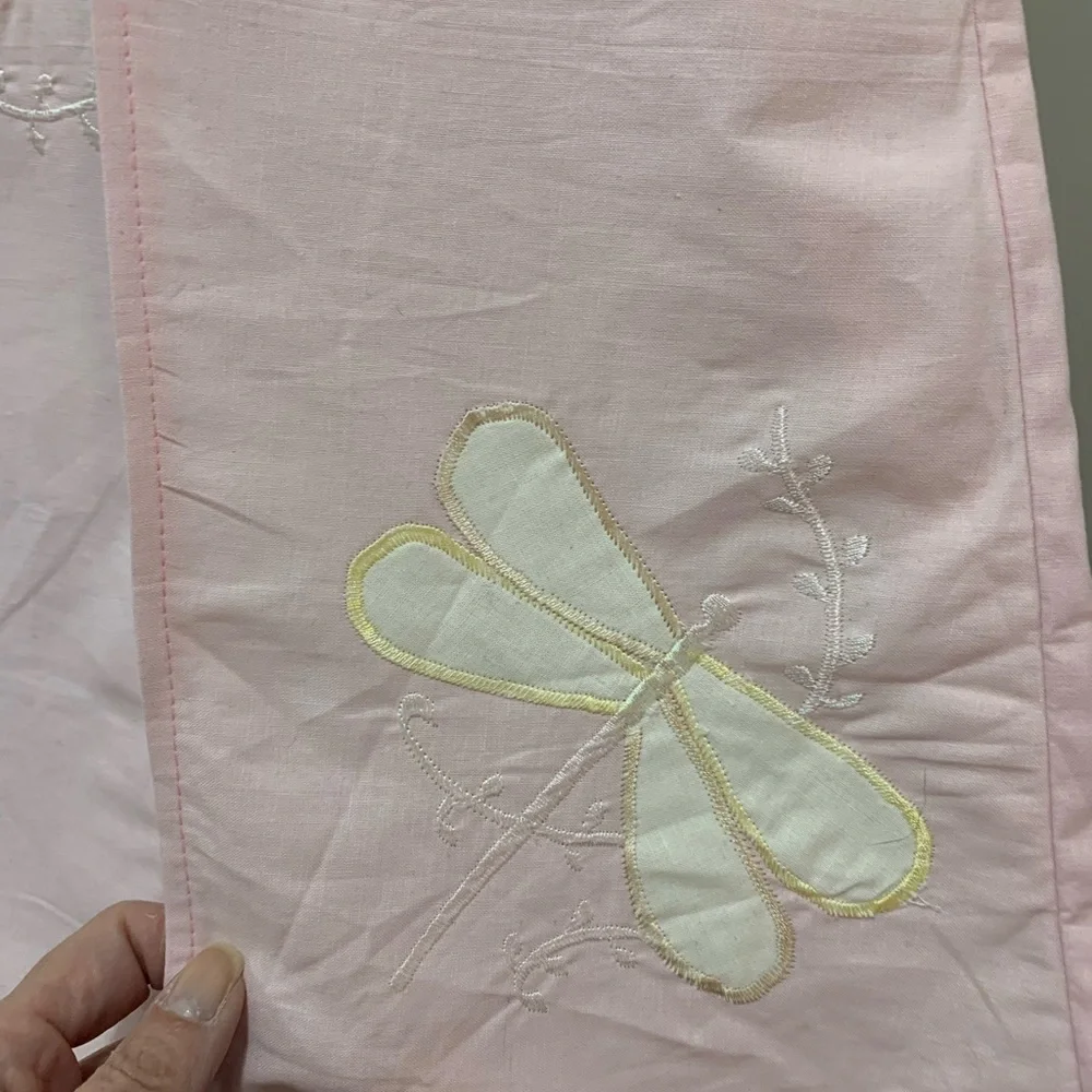 Pink butterfly design baby diaper stacker